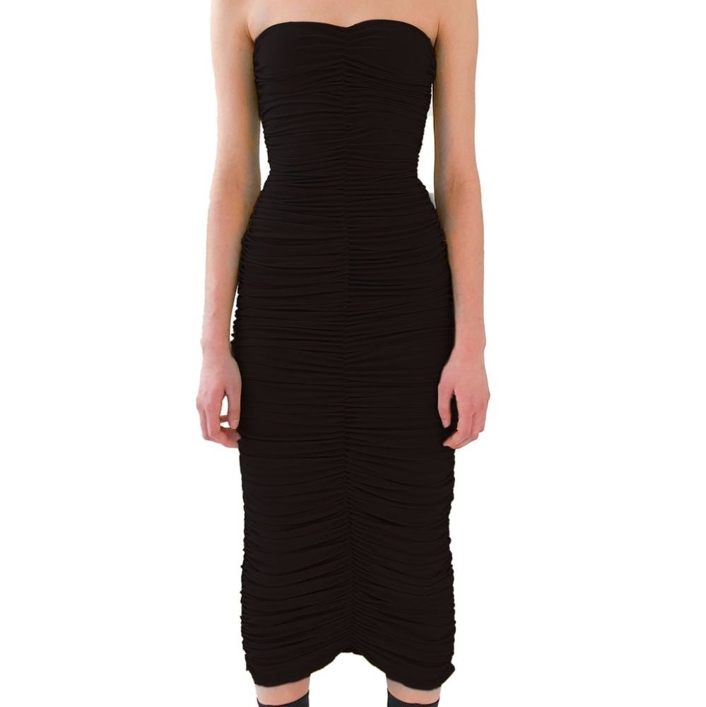 NWT Medium Norma Kamali Slinky to Knee Dress